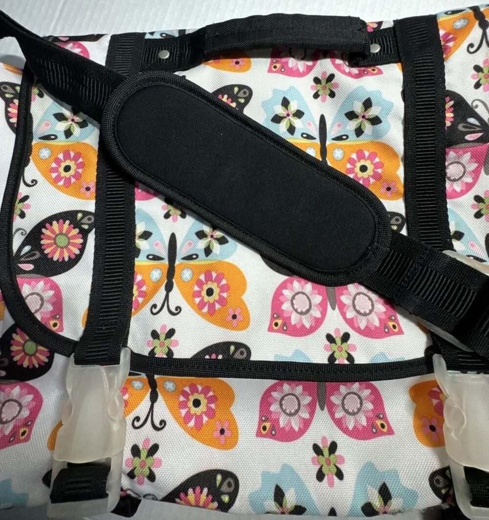 Pottery Barn Kids Butterfly Print shoulder cross body school bag